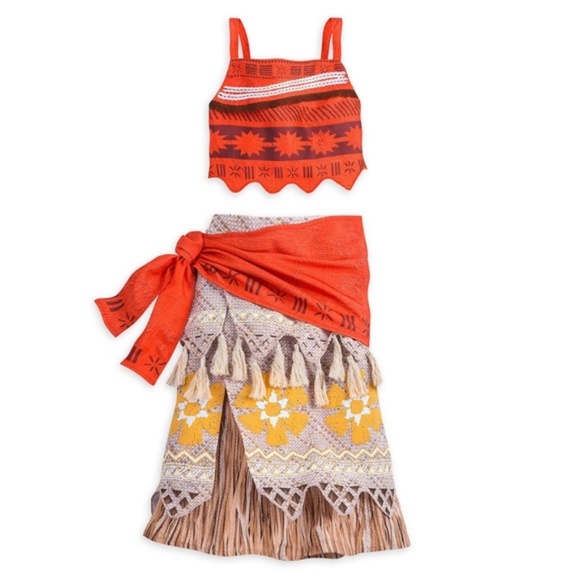 Disney Moana Costume - Red and Yellow - Picture 1 of 7